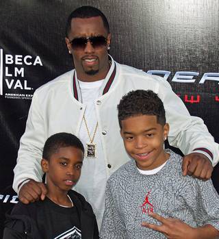 Sean Combs with kids, by David Shankbone - GNU