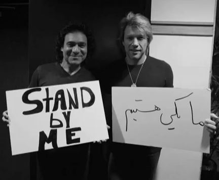 Bon Jovi Records Stand By Me, for People of Iran (Video)