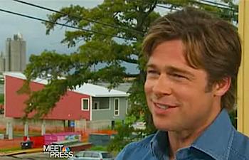 Brad Pitt shows off green homes he helped build in New Orleans