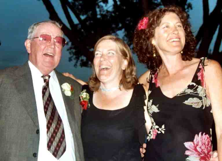 dad and daughters