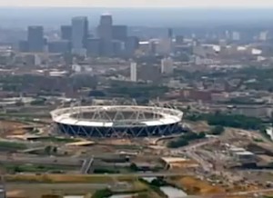 Olympic stadium construction London