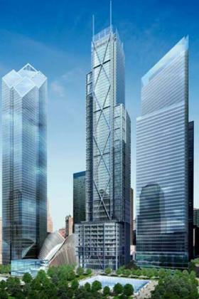 illustration of completed World Trade Center