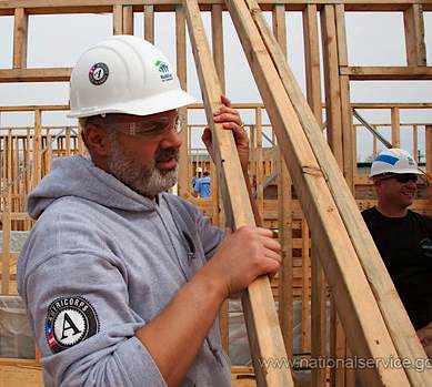 Americorps home construction - photo by NationalService.gov