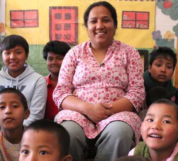 Nepal kids hero Pushpa Basnet -CNNHero photo
