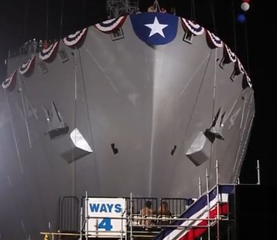 USNS Cesar Chavez launch