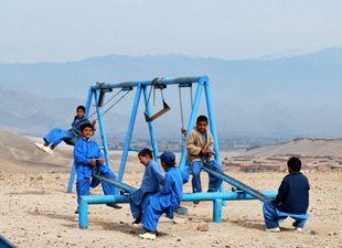 Afghan playground for school kids - UNAMA