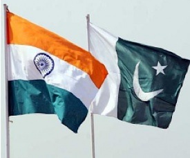 India and Pakistan flags