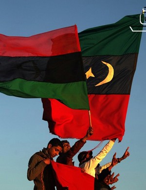 Libyan flags photo by BRQ via Flickr-cc