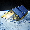 Cryosat Satellite, artists renditioin, ESA