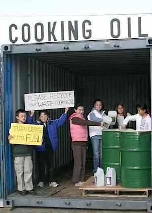 Cooking oil recycling station kids project-TGIF