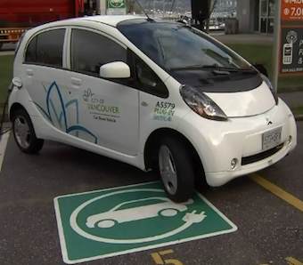 Electric car charging spot -CTV video snapshot