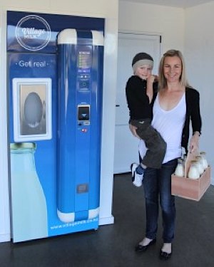 Milk dispenser serves it raw - Village Milk photo