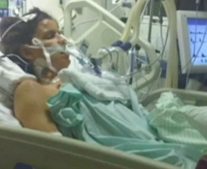 Stacy in a coma - family photo
