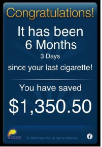 smoking app calle Quitter