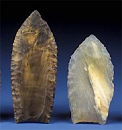 Paleo-Indian spear heads - Smithsonian Anthropology photos