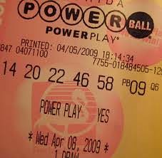 Powerball lottery ticket