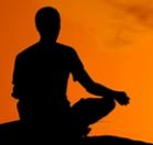 meditative sunset