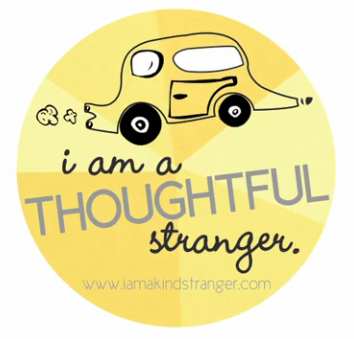 Thoughtful Stranger sticker - Guerilla Good