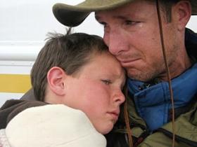 father and son search for hope