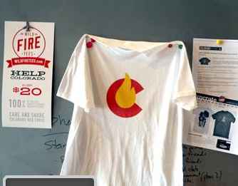 Fire Relief Tee Colorado - NBC video