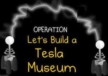 Tesla Museum graphic photoshopped