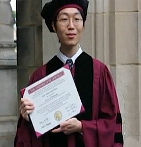 Sho Yano graduates with PhD at 19