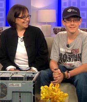 Mom, son and computer where money was recovered (TODAY)