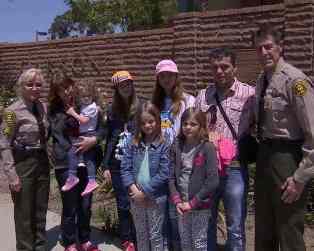 sheriffs with Swedish family