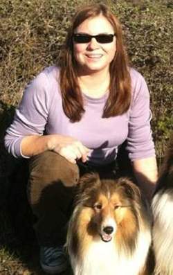 Sheltie with owner Barbara Bagley -Facebook