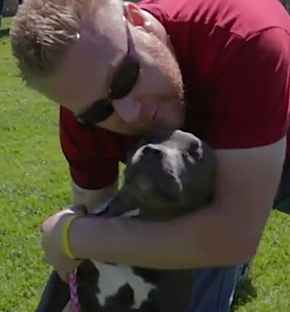 dog with man HeroPets4HeroVets