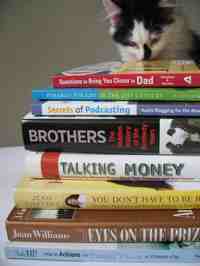 books with kitten
