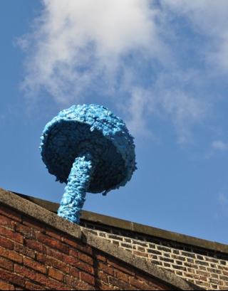 Street art mushroom by artist Christiaan Nagel- via paulsartworld.blogspot.com
