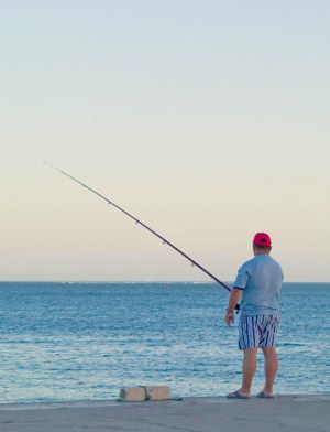 fishing on the beach by Wax115 via Morguefile