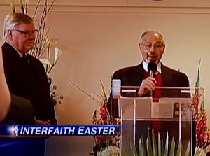 Easter Services in Mosque - CloseUp snapshot via CBS Video