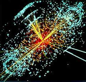 Higgs particle event - CERN photo