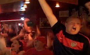 crowd cheers at USA FIFA goal