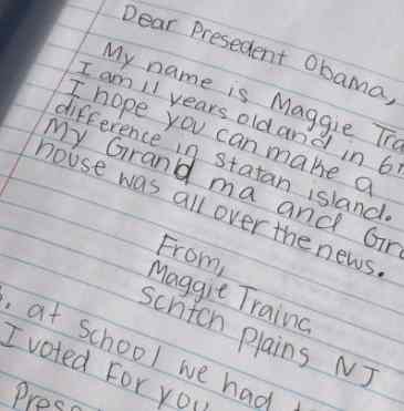 Write a letter to obama