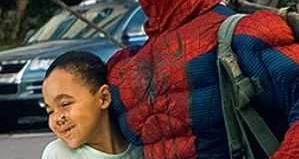 Spiderman window washer w/ girl -Tampa Bay Times Video