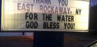 church sign-Thanks for water-FBphoto-Leslie Jennings Young