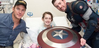 Hollywood Superheroes Visit Children’s Hospital After Football Bet