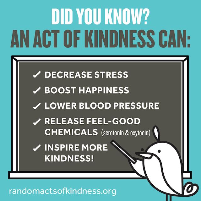 What are some ideas for random acts of kindness?