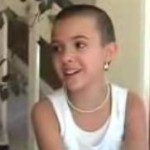 girl with shaved head