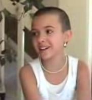 girl with shaved head