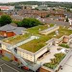 green roof on Sharrow school in the UK