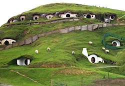 Hobbit homes tour in New Zealand