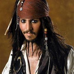 Depp as Captain Jack Sparrow, in At World's End