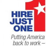 Hire Just One logo appears as newspaper ad