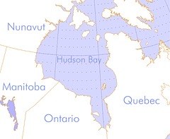 Hudson Bay map by Tim Vasquez, CC license