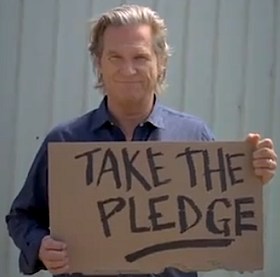 Jeff Bridges Take-the-pledge, NoKidsHungry.org