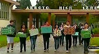 gift donations from HS kids -ktvu video